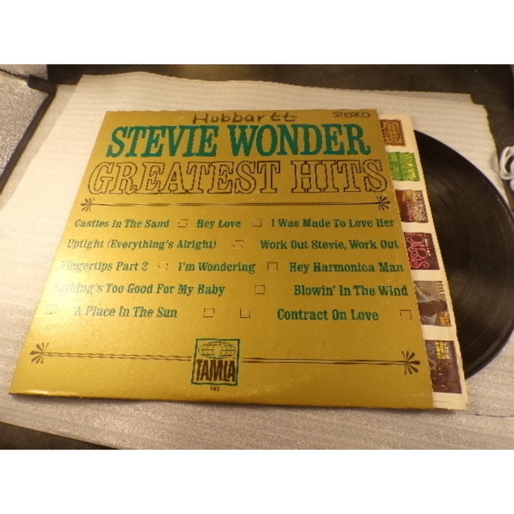 Stevie Wonder Greatest Hits Vinyl LP Tamla 282 Stereo Motown 1968 Soul R&B Recor